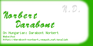 norbert darabont business card
